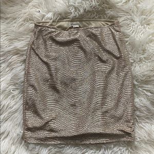Forever 21 gold skirt